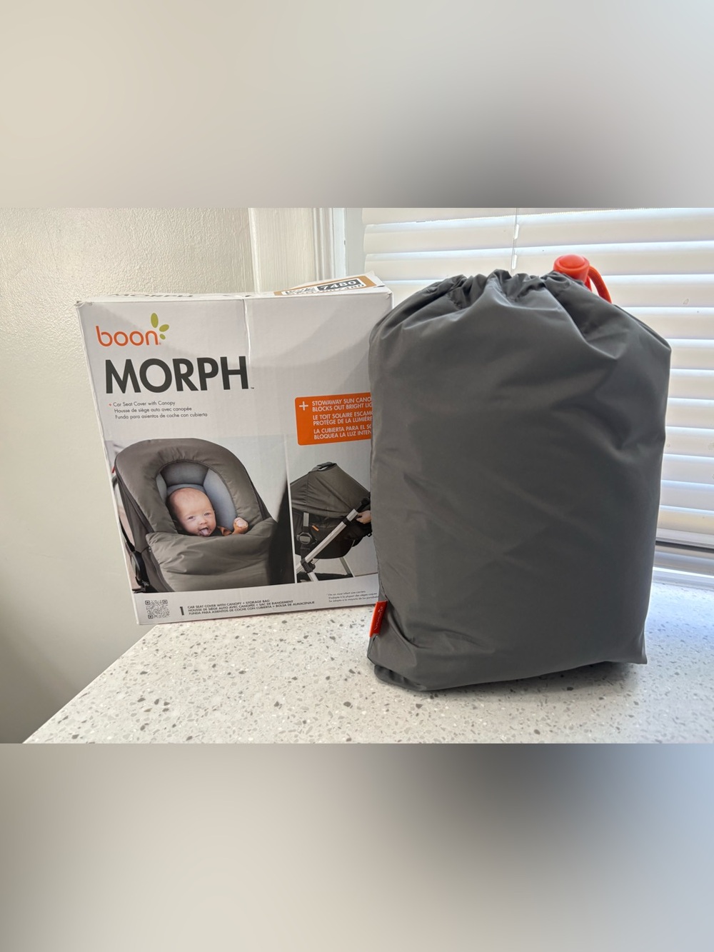 NIB Boon Morph Baby Car Seat Cover and Car Seat Canopy